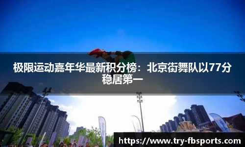 极限运动嘉年华最新积分榜：北京街舞队以77分稳居第一